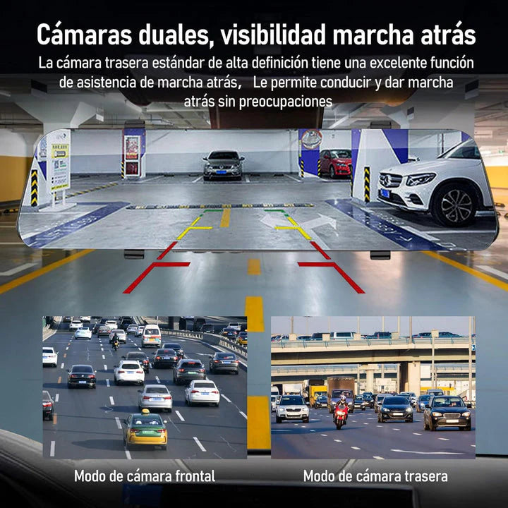 Cámara de visión trasera panorámica HD dual