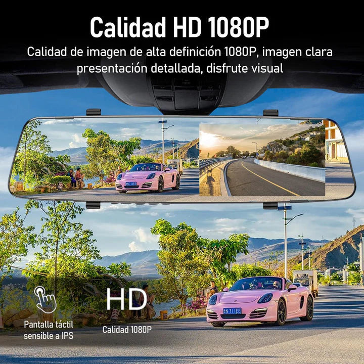 Cámara de visión trasera panorámica HD dual